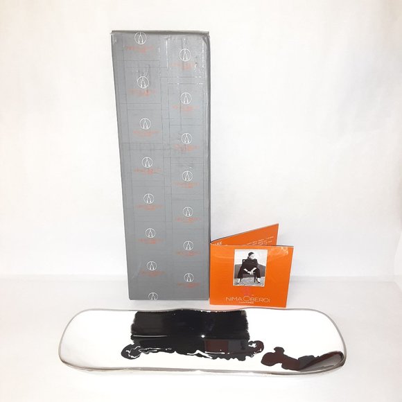 Nima Oberoi Other - NIMA OBEROI LUNARES BLACK & WHITE RECTANGLE DISH/TRAY BRAND NEW IN BOX